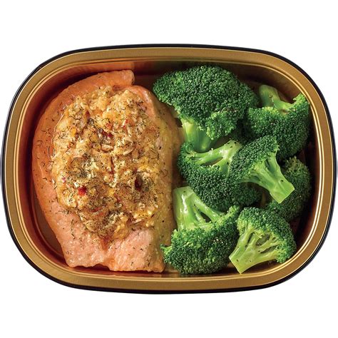 H E B Meal Simple Stuffed Atlantic Salmon With Broccoli Shop Entrees