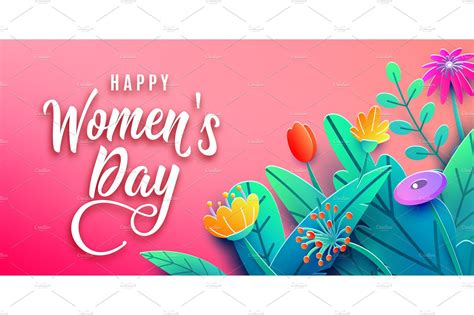 International Womens Day Banner With Custom Designed Illustrations