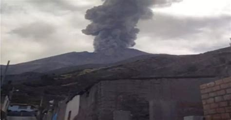 Volcán Ubinas Registran 4 Nuevas Explosiones Y Columna De Cenizas