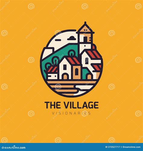 Cottage Simple Logo Design Template Village Logo Vector Illustration