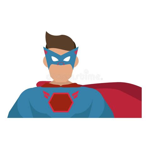 Superhero Character Cartoon Stock Vector Illustration Of Hero
