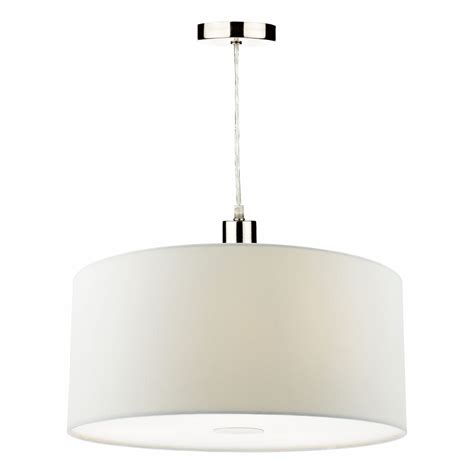 Dar Lighting Ron8629 Ronda Easy Fit 60cm Faux Silk Taupe Drum Shade