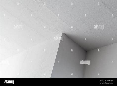 Abstract White Architecture Fragment With Walls And Corner Stock Photo