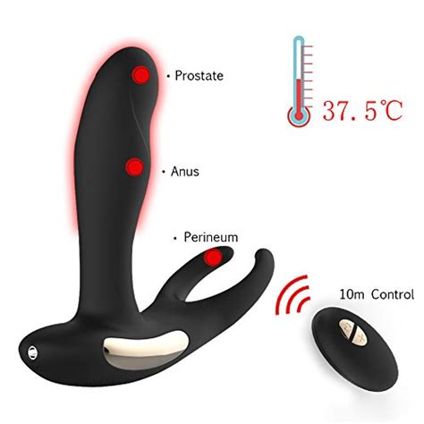Buy Heating Prostate Vibrating Massager Dual Motors Waterproof Wireless Usb Rechargeable