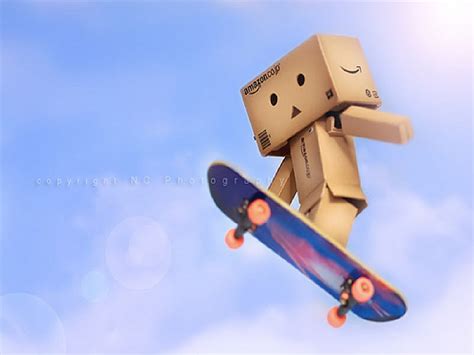 Danbo Skatebording Cute Robot Danbo Hd Wallpaper Peakpx