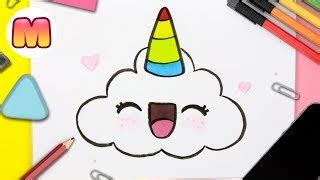 Como Dibujar Una Nube Unicornio Kawaii Dibujos Kawaii Doovi