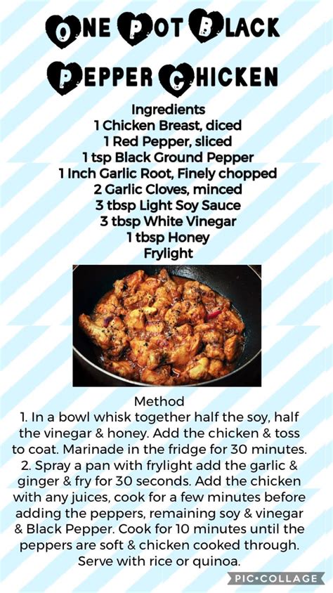 Quick and easy black pepper chicken recipe, inspired by chinese flavors. One Pot Black Pepper Chicken (With images) | Stuffed ...