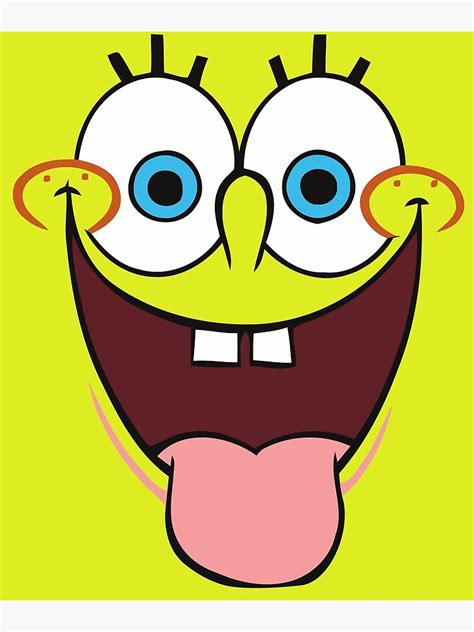 Spongebob Squarepants Smile Art Print For Sale By Ixorastyle Redbubble