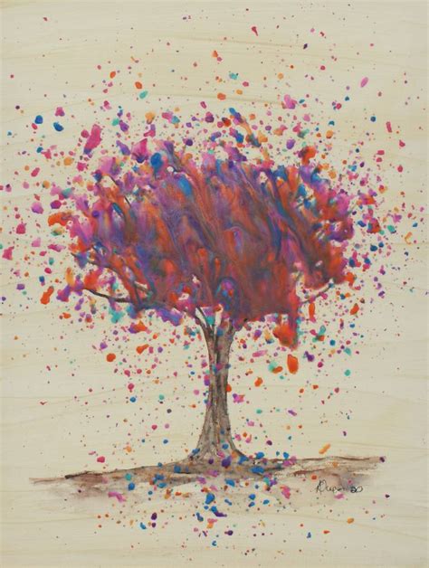 Rainbow Tree Painting By Annerley Owen Saatchi Art
