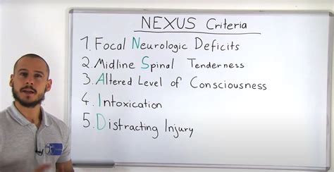 Criterios NEXUS | Cribado de fracturas cervicales