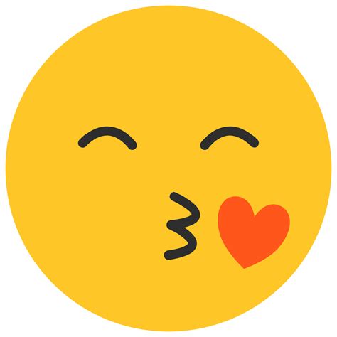 Viso Soffiaggio Un Bacio Emoji PNG
