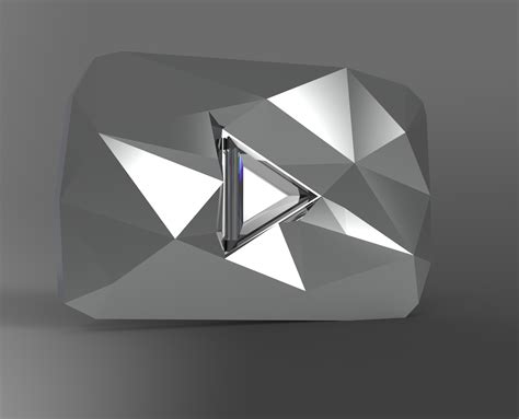 Diamond Youtube Play Button Image រូបភាពប្លុក Images
