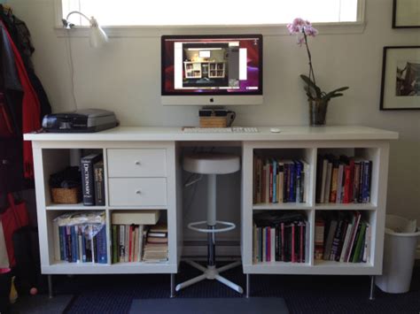 Ikea desk comes in several good options including for homeowner or officer who want a comfortable standing desk. 10 IKEA hacks: standing-desks for your home office - JewelPie