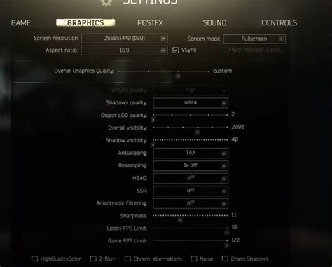 Escape From Tarkov Patch 0129 Best Graphics Postfx Settings And Game