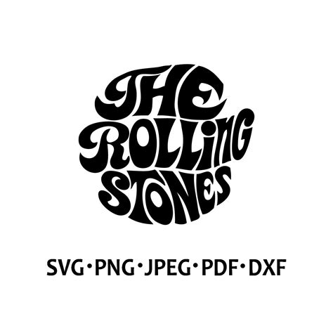 The Rolling Stones Digital File Svg Logo Decal Cut File Etsy