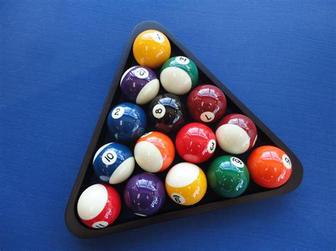 Remove the triangle, check all the balls are tight and touching each other and you're good to go. 8 ball | Game Room Thoughts