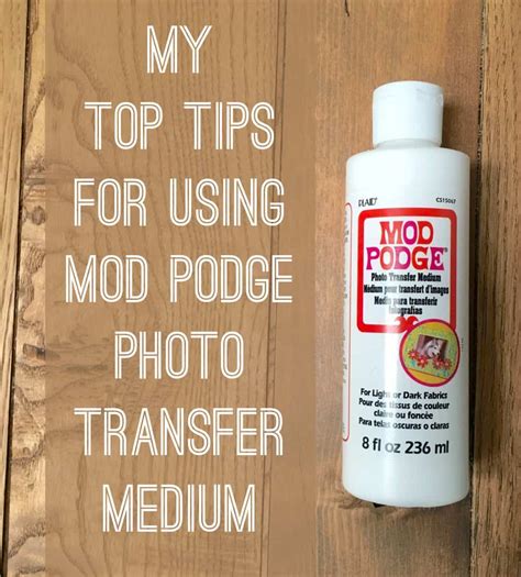 Top Tips For Using Mod Podge Photo Transfer Medium Mod Podge Rocks