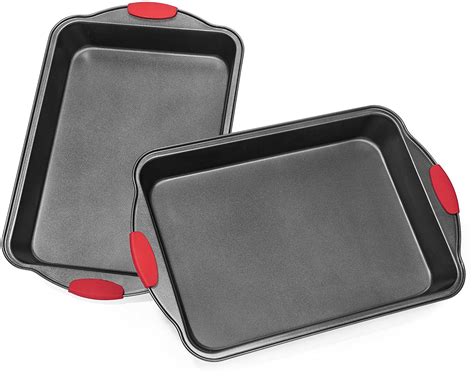 Elite Bakeware Extra Large All Purpose Baking Pans 2 Pack With Ultra