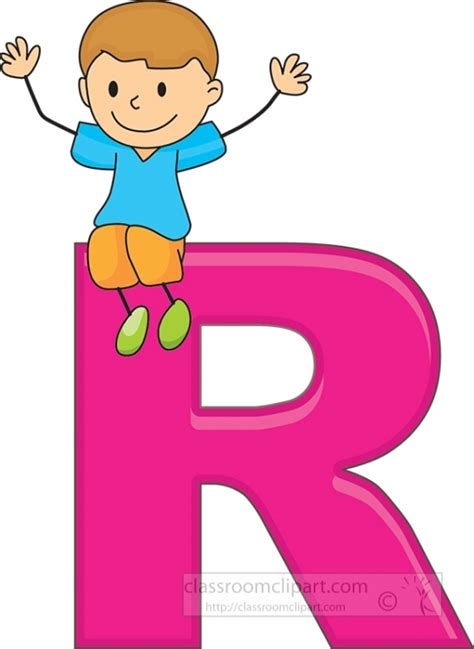 Alphabet Letters With Kids Children Alphabet Letter R Clipart