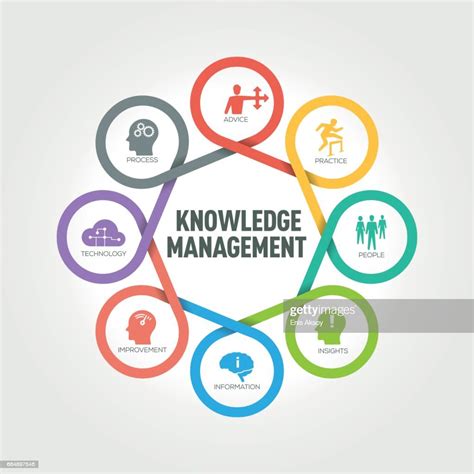 Knowledge Management Infographic With 8 Steps Parts Options High Res
