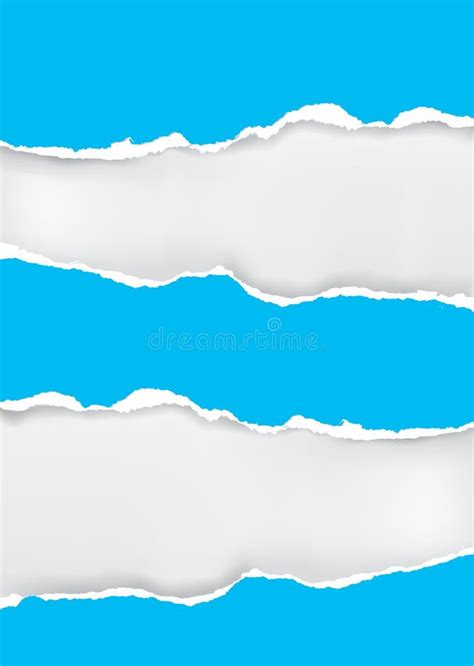 Fondo De Papel Rasgado Azul Ilustración Del Vector Ilustración De
