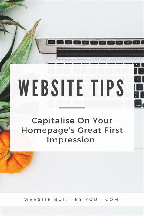 Creating A Homepage To Capitalising On A Great First Impression With