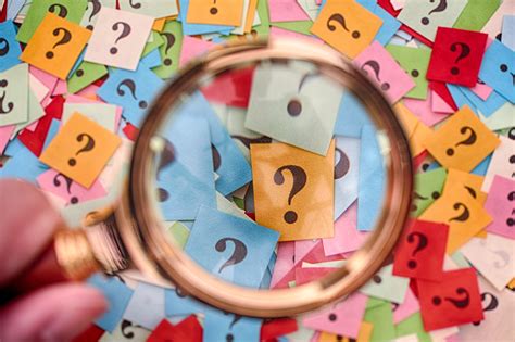 Pile Of Question Marks And Magnifying Glass Your Live Well Journey