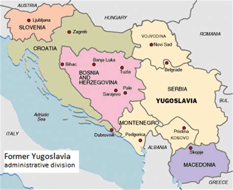 Former Yugoslavia In 1991 Administrative Division Download