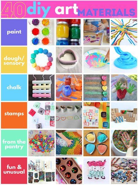 40 Diy Art Materials You Can Make At Home Creative Activities For