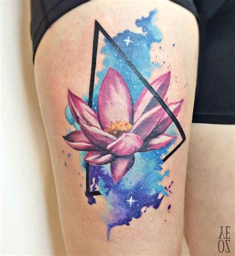 Lotus Flower Tattoo On Thigh Best Tattoo Ideas Gallery