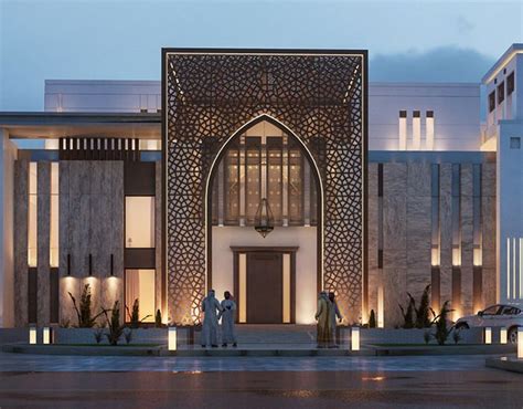 Islamic Villa Uae On Behance Facade Architecture Mosque Design