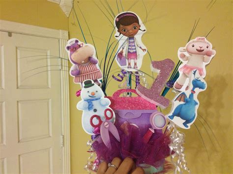 Doc Mcstuffin Centerpieces Doc Mcstuffins Birthday Party Baby First