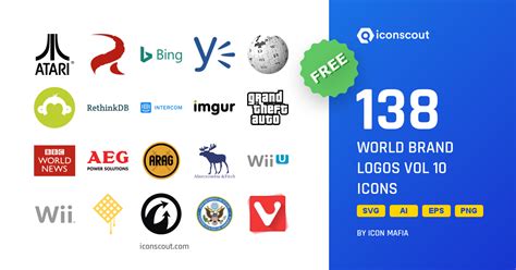 Download World Brand Logos Vol 10 Icon Pack Available In Svg Png