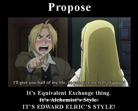 The Perfect Proposal For Edward Elric Love Confessions Edward Elric