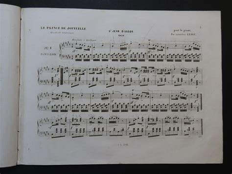 Leduc Alphonse Le Prince De Joinville Piano 1844 By Leduc Alphonse Le