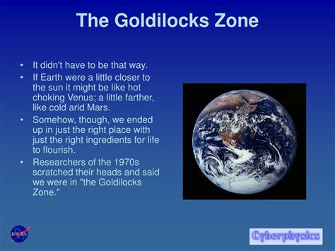 Ppt The Goldilocks Zone Powerpoint Presentation Free Download Id