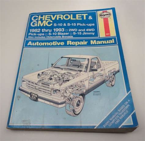 Sell 82 To 93 Chevy And Gmc S10 And S15 Pick Ups Haynes Manual In