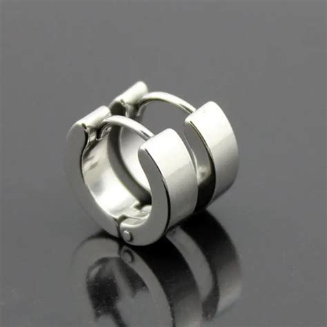 Pair Stainless Steel Simple Round Stud Earring In Stud Earrings For