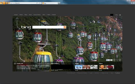 New Bing Homepage Released Includes Larger Photovideo