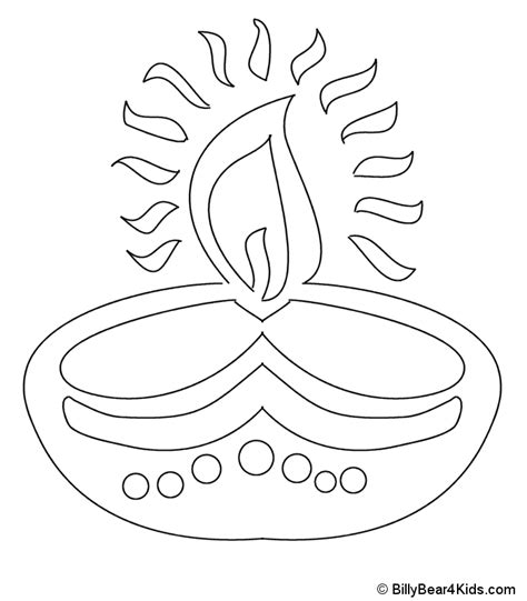 Diwali Kids Coloring Page Coloring Pages