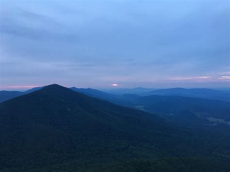 July The 4th Sunrise At Sharp Top Mountain Peaks Of Otter Va Rvirginia