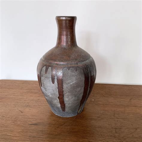 Raku Pottery Vase Agapanthus Interiors