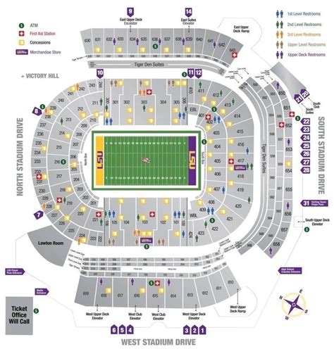 2016 Tiger Stadium Seating Chart Lsu Cajun At Heart Lsu ...