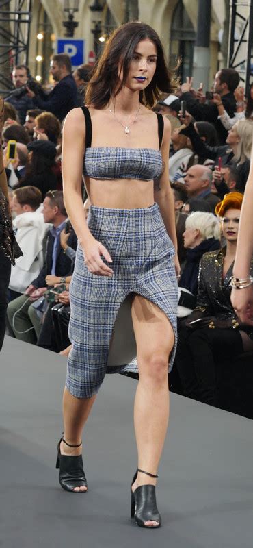 Lena Meyer Landrut Upskirt L Oreal Fashion Show Champs Elysees Paris Upskirtstars