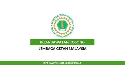 There is a model representing the rubber city concept which will be built in kedah. Jawatan Koson Lembaga Getah Malaysia • Kerja Kosong Kerajaan
