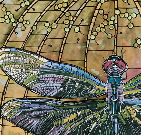 Dragonfly Art Nouveau Print Dragonfly Home Decor Tiffany Etsy
