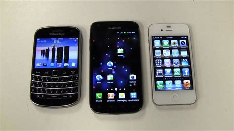 Blackberry Vs Iphone Vs Android Face Off Youtube