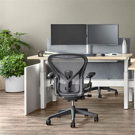 The herman miller aeron chair is built from less clunky materials, and it provides more comfort the aeron chair is a modern classic for a reason. Herman Miller Aeron Remastered Mesh Office Chair
