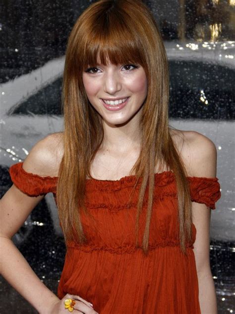 Bella Thorne Red Long Straight Hair Wig