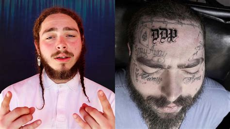 Post Malone Gets New Face Tattoo Dedicated To His Daughter Term Beamer